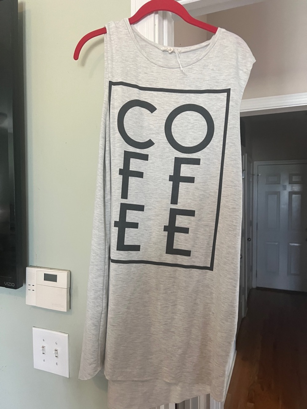 Hem & Thread Gray and Black Casual Top
